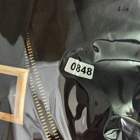 Old Money Grunge Black Belted Bow Accent Mini Dress Size Large - Picture 12 of 12